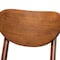 Baxton Studio Katya Mid-Century Modern Walnut Brown Finished Wood 2-Piece Counter Stool Set 183-11640-Zoro - alternate 5